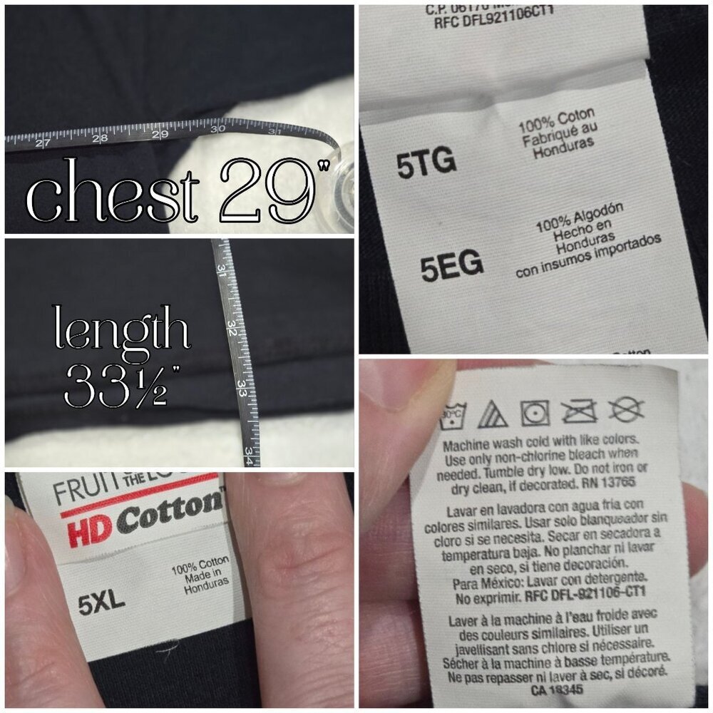 Fruit of the Loom Horror Icons Slasher Legends Vintage Style Graphic Tee Top 5XL - Picture 5 of 7